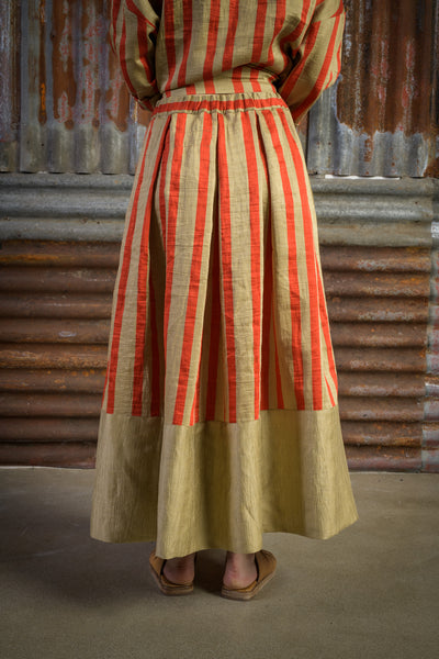 Striped Translucent Skirt